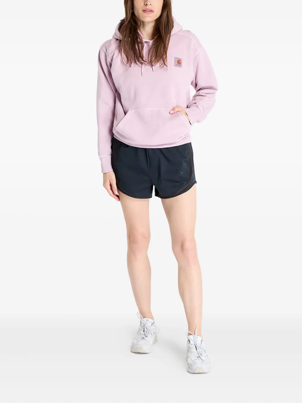 Nike Shorts met geborduurd logo Zwart