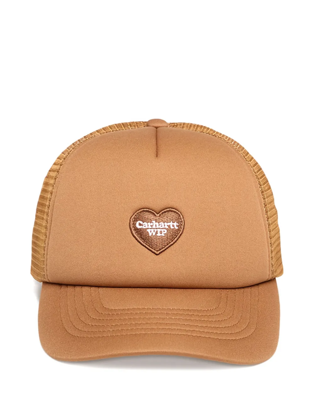Carhartt Work In Progress Heart Patch Trucker Hat In Brown