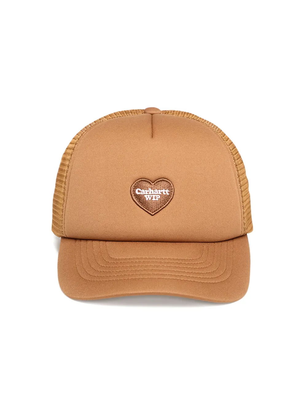 Carhartt Work In Progress Heart Patch Trucker Hat In Brown