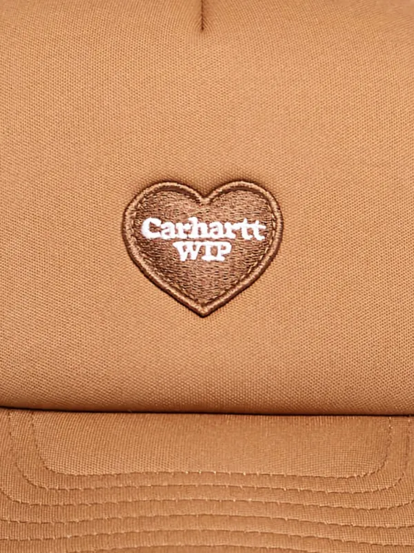 Carhartt WIP heart-patch Trucker Cap | Brown | FARFETCH display picture 1