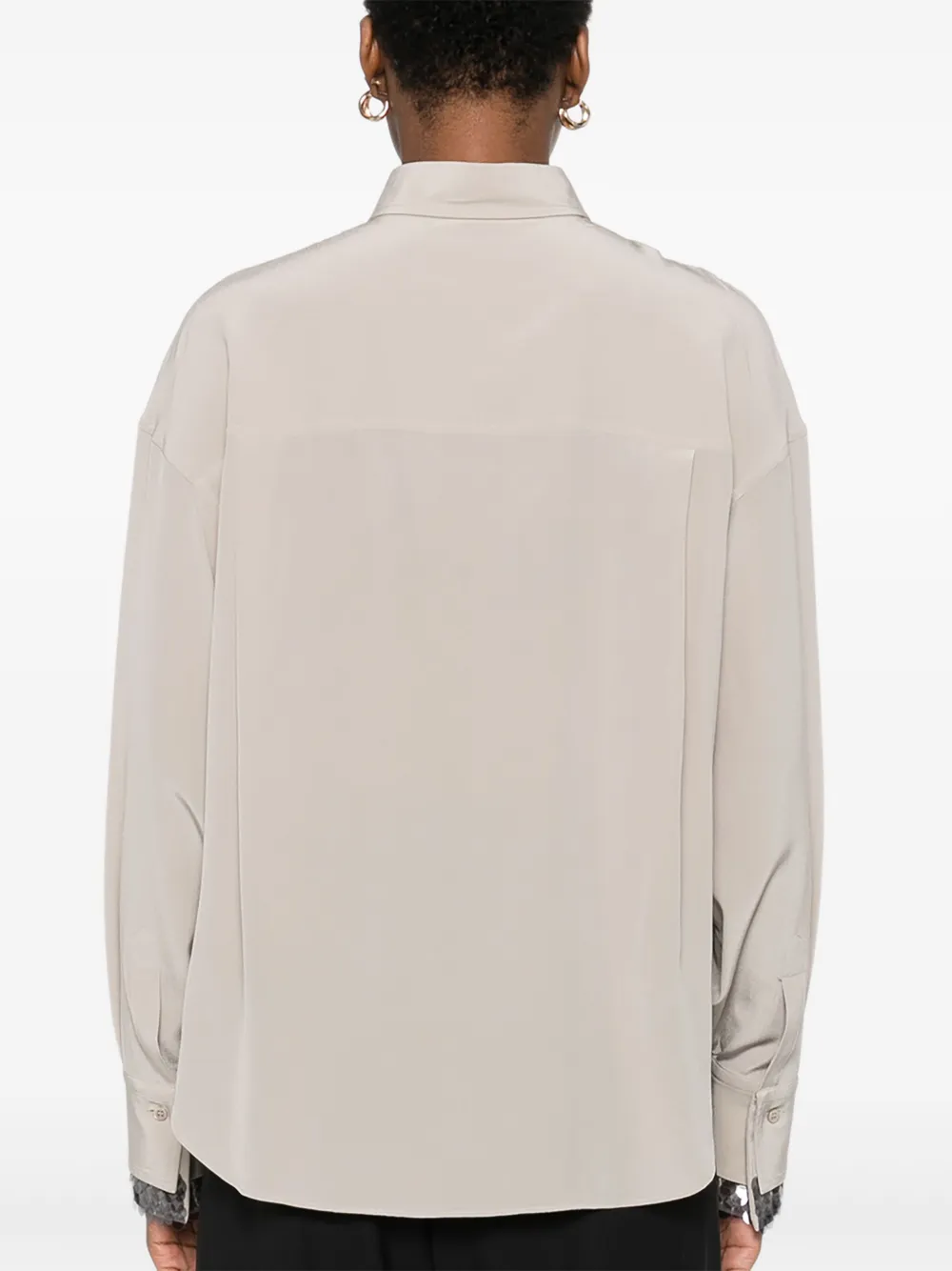 Brunello Cucinelli Blouse verfraaid met pailletten Beige