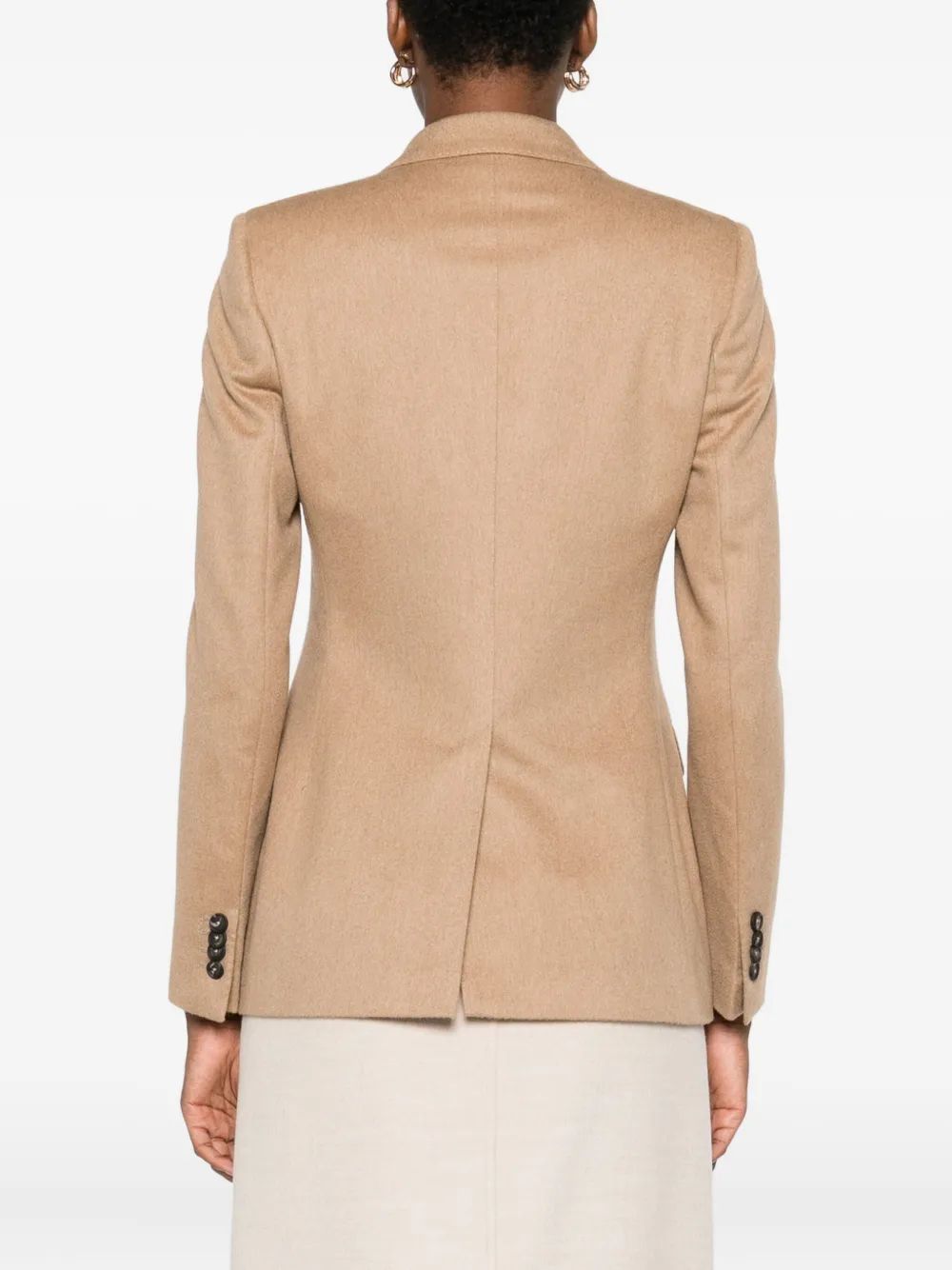 Tagliatore Camel-hair Single-breasted Blazer In Neutral