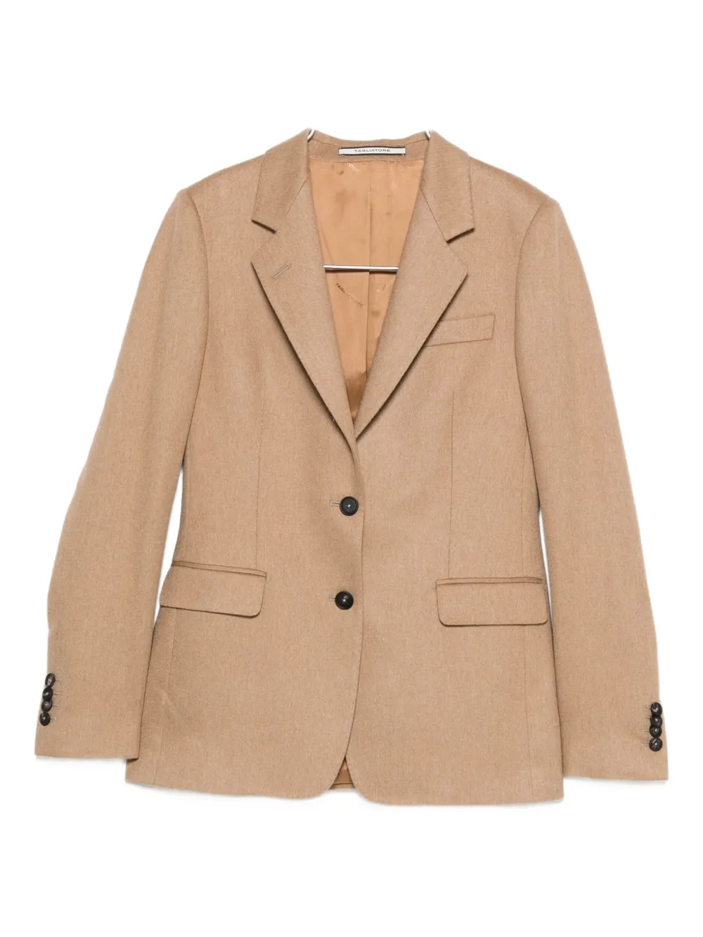 Tagliatore Camel-hair Single-breasted Blazer In Neutral