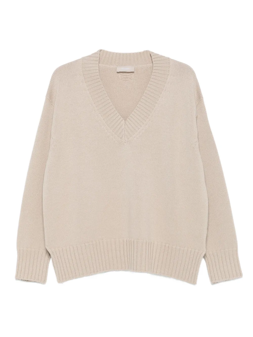 Drumohr V-neck cashmere sweater | Neutrals | Image 1