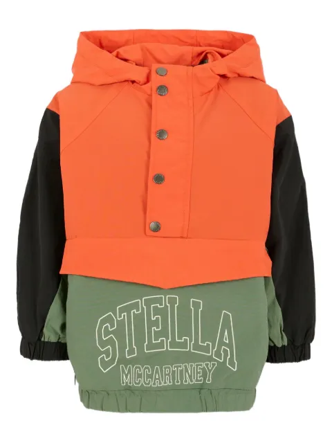 Stella McCartney Kids colourblock hooded jacket
