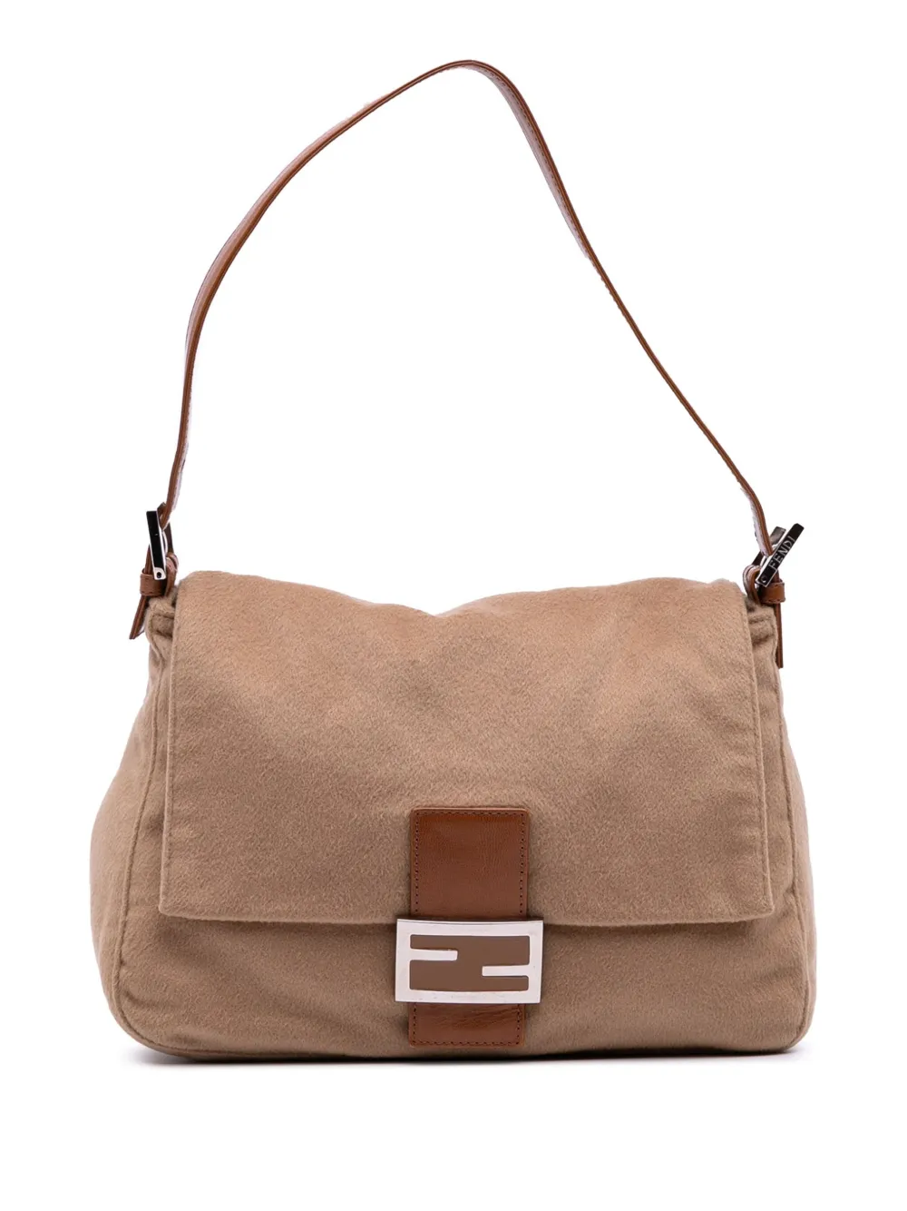 Fendi Pre-Owned 2000-2010 Cashmere Mamma Baguette shoulder bag - ブラウン Fendi Pre-Owned 2000-2010 Cashmere Mamma Baguette shoulder bag - ブラウン
