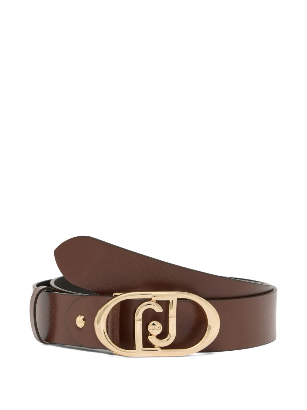 LIU JO LaPuffy leather belt - Bruin