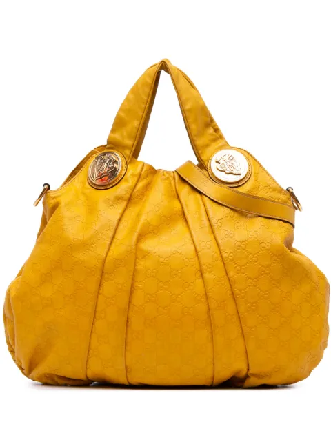 Gucci Pre-Owned 2016-2025 Large Guccissima Hysteria satchel