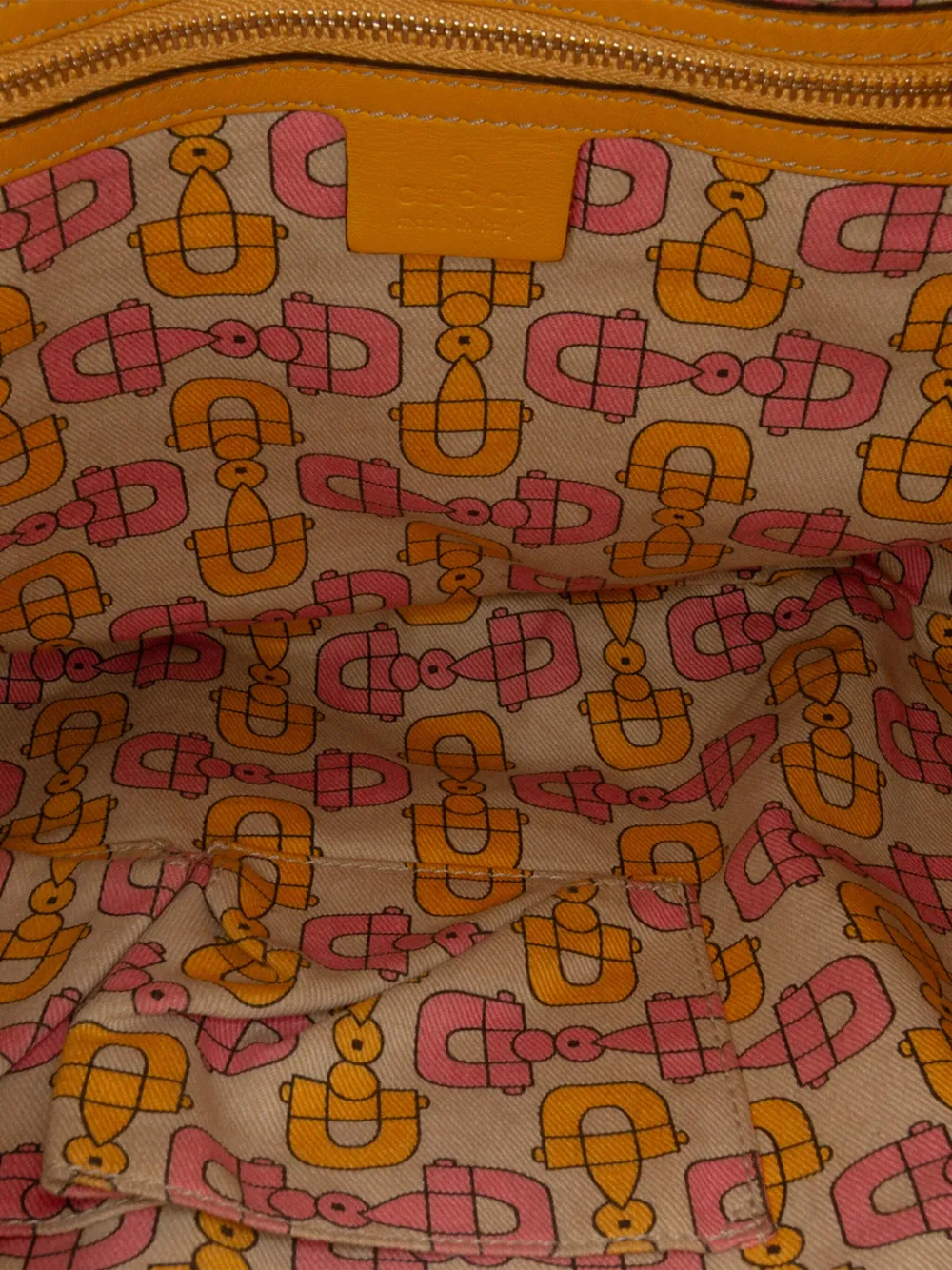 Pre-owned Gucci 2016-2025 Large Ssima Hysteria Satchel In Yellow