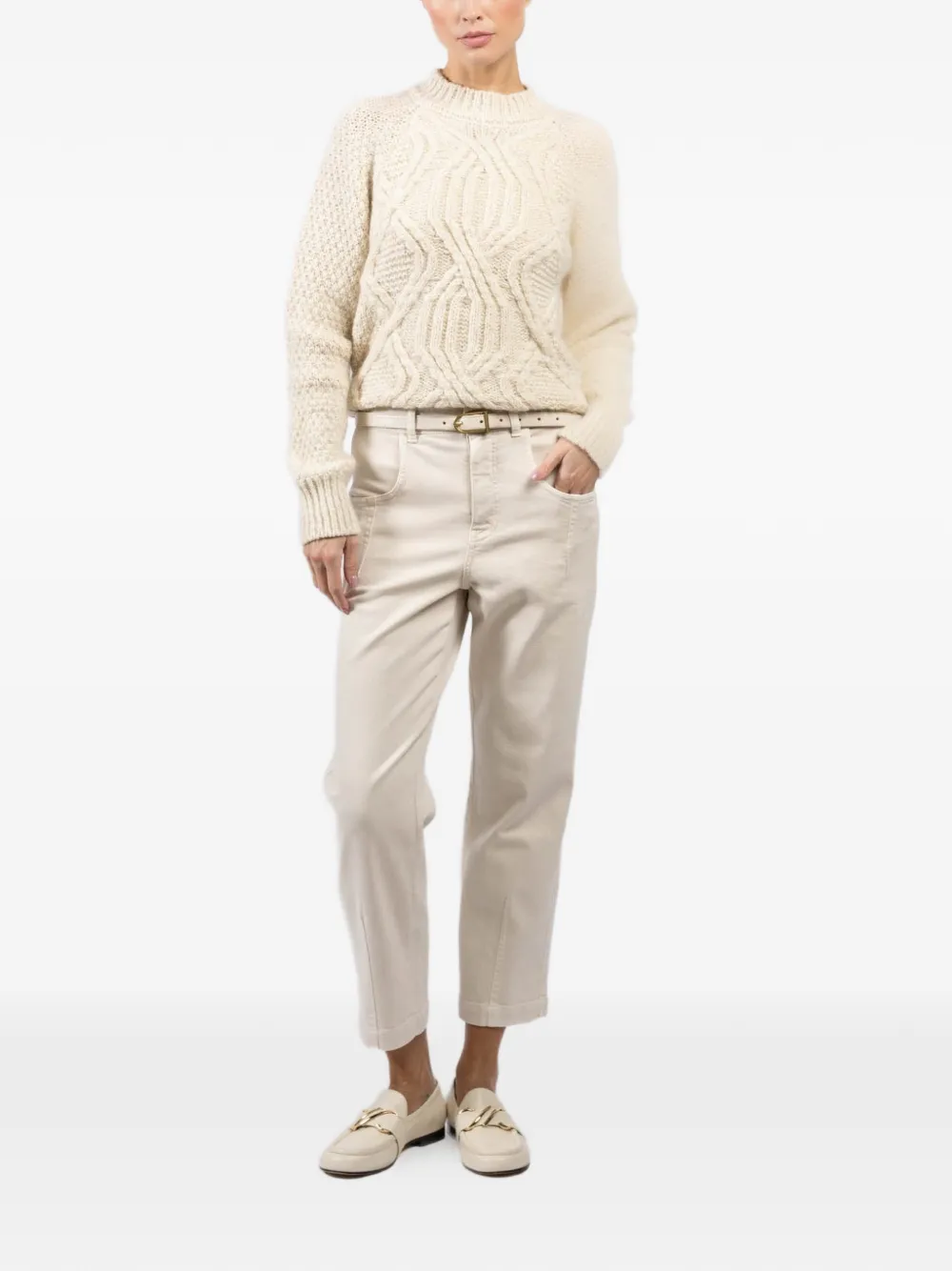 Eleventy pull en maille torsadée | Pulls | Image 2