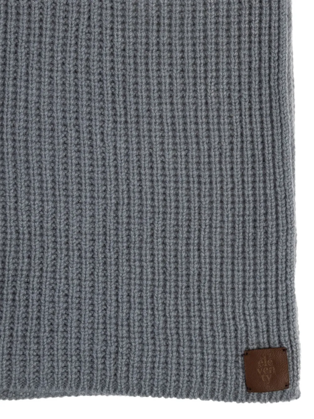  Eleventy Ribbed Scarf - Grey 