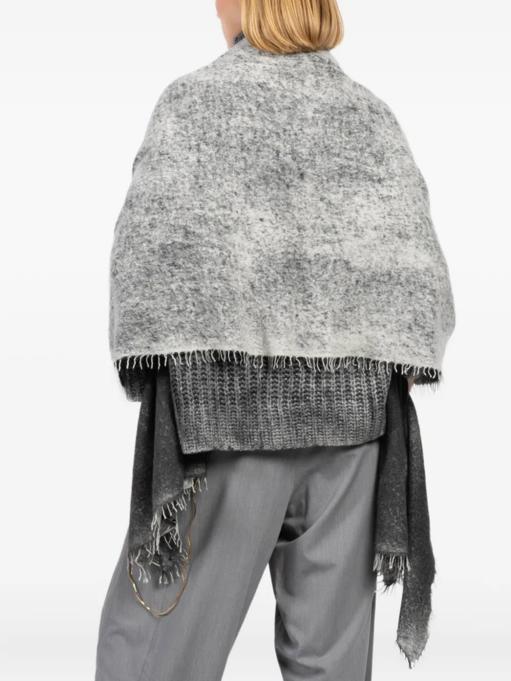 Avant Toi frayed-edge mottled scarf | Image 2