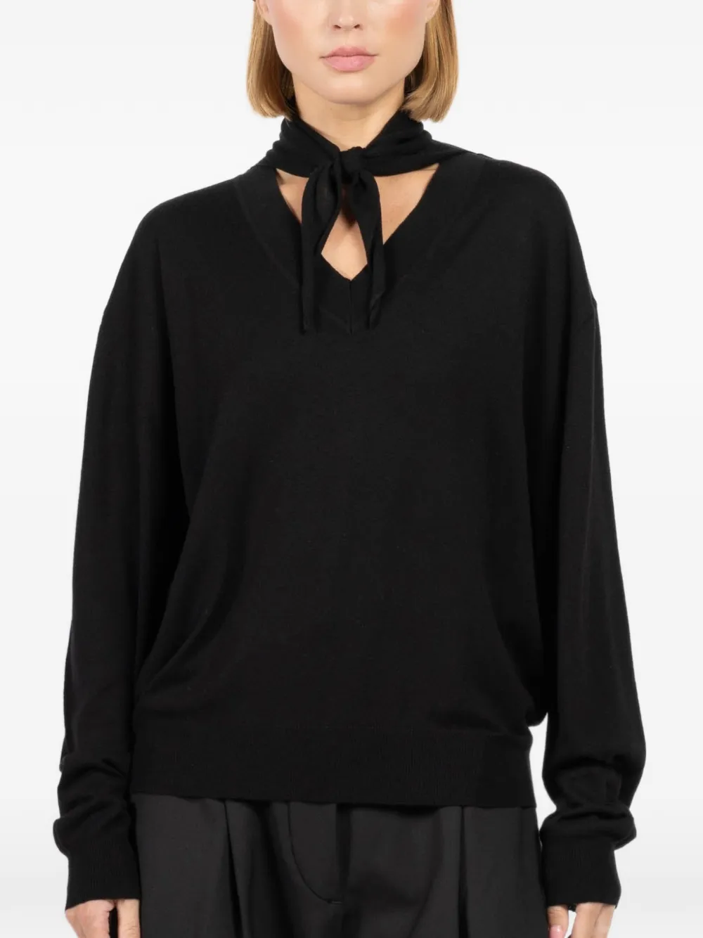 Plan C V-neck sweater - Nero