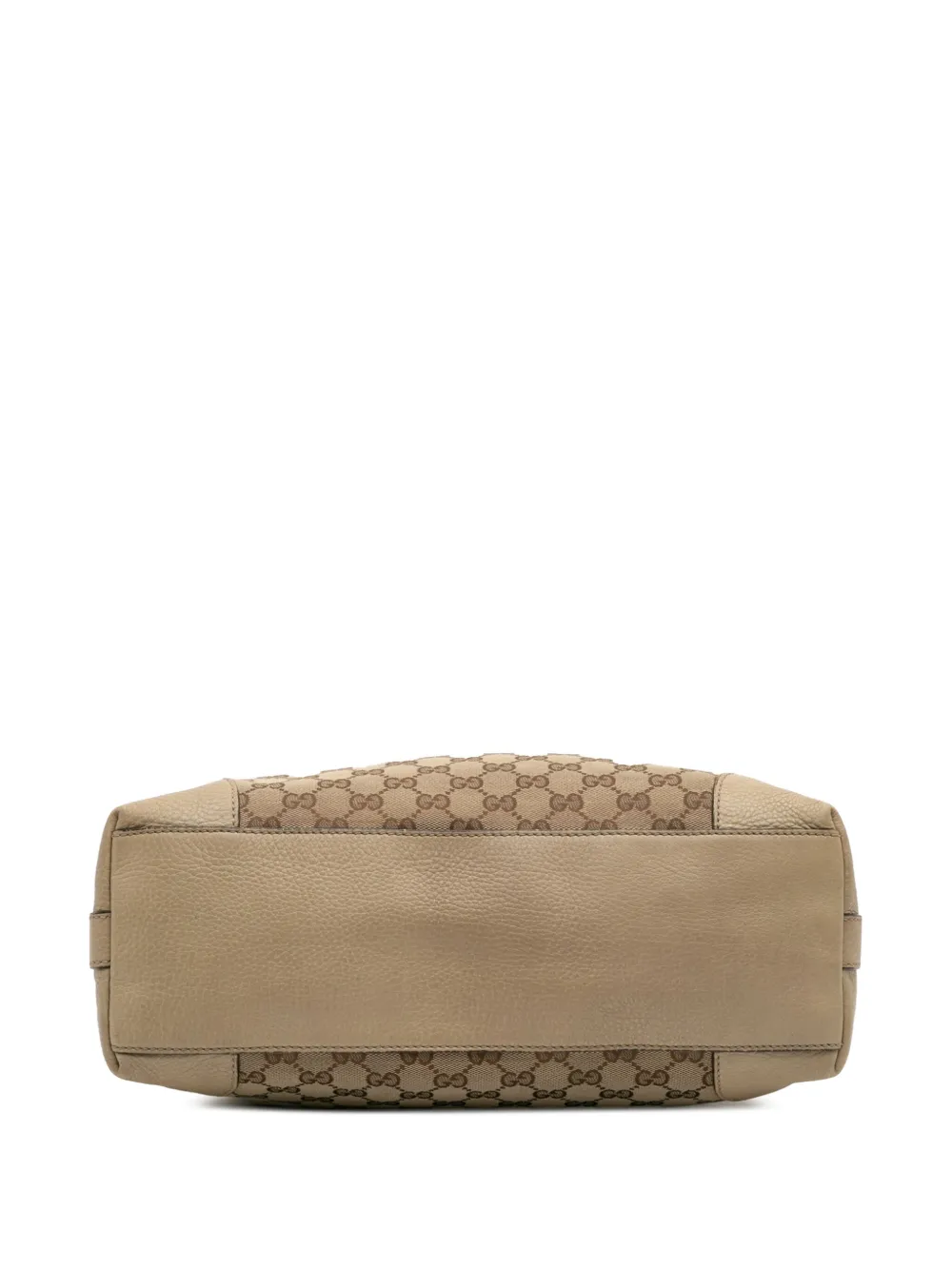 Pre-owned Gucci 2016-2025 Small Gg Canvas Miss Gg Hobo Satchel In Brown