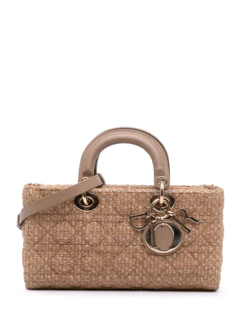 Christian Dior Pre-Owned 2022 Medium Tweed Cannage Lady D Joy satchel