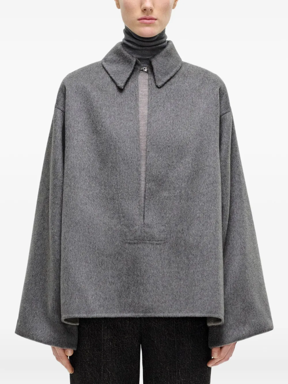 Adam Lippes Arlo Double-breasted Cashmere Sweater In Gold
