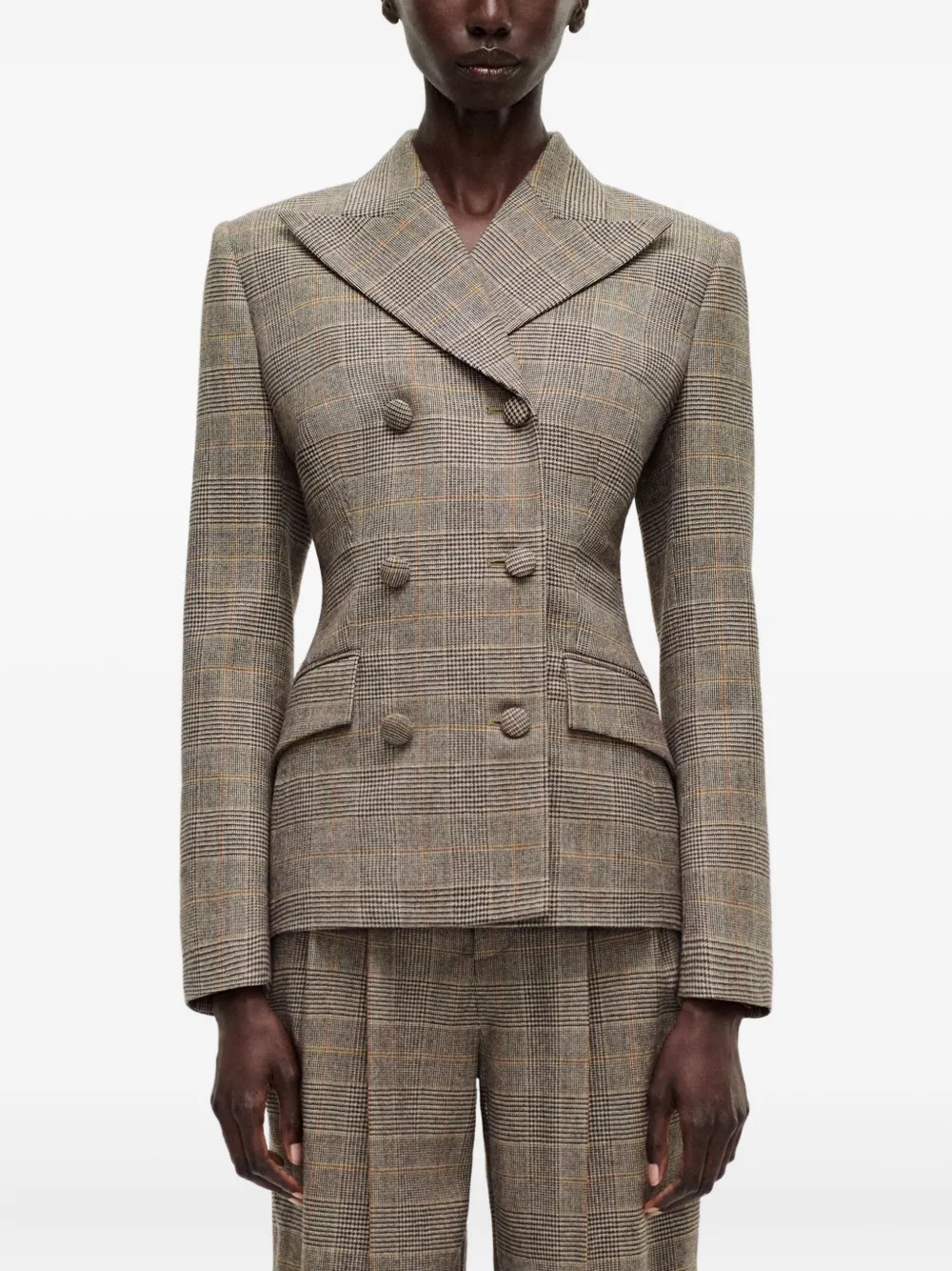 Adam Lippes Malone Double-breasted Blazer In Multi