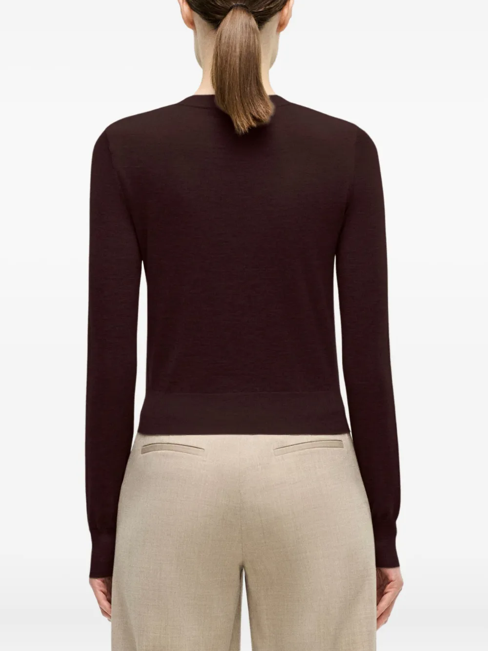 Adam Lippes Kasjmier vest met knoop Bruin