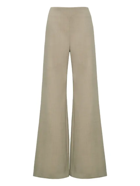 Adam Lippes flared welt-pockets trousers