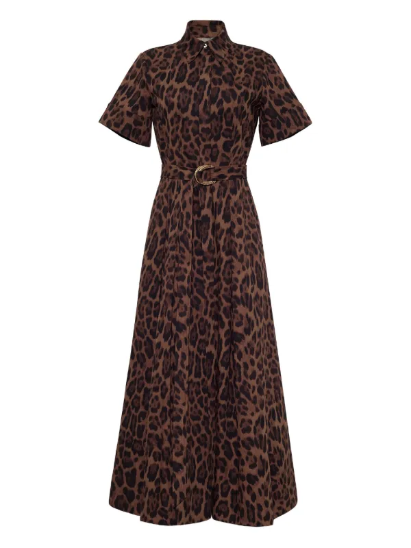 adam lippes shirt dress Poplin Belted Shirt Dress