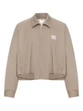 Magliano woven-elastic hem jacket - Brown