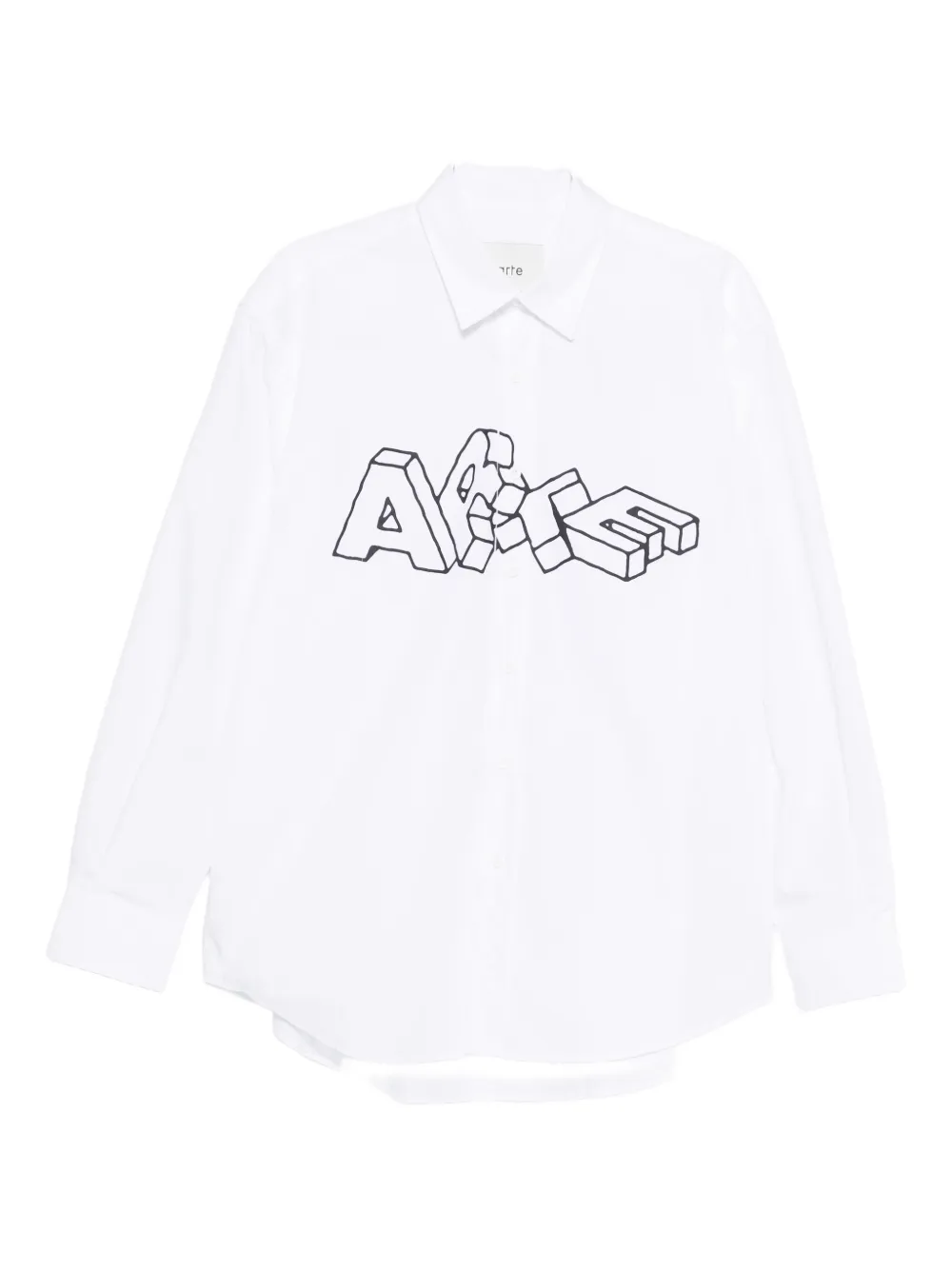 Arte Antwerp 3d-lettering Shirt In White