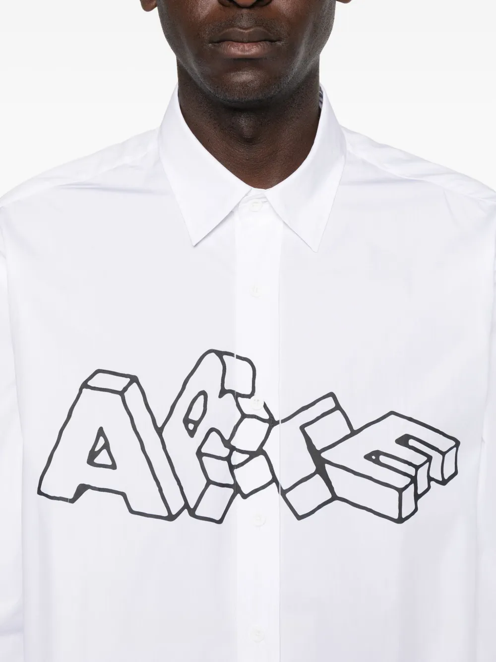 Arte Antwerp 3d-lettering Shirt In White