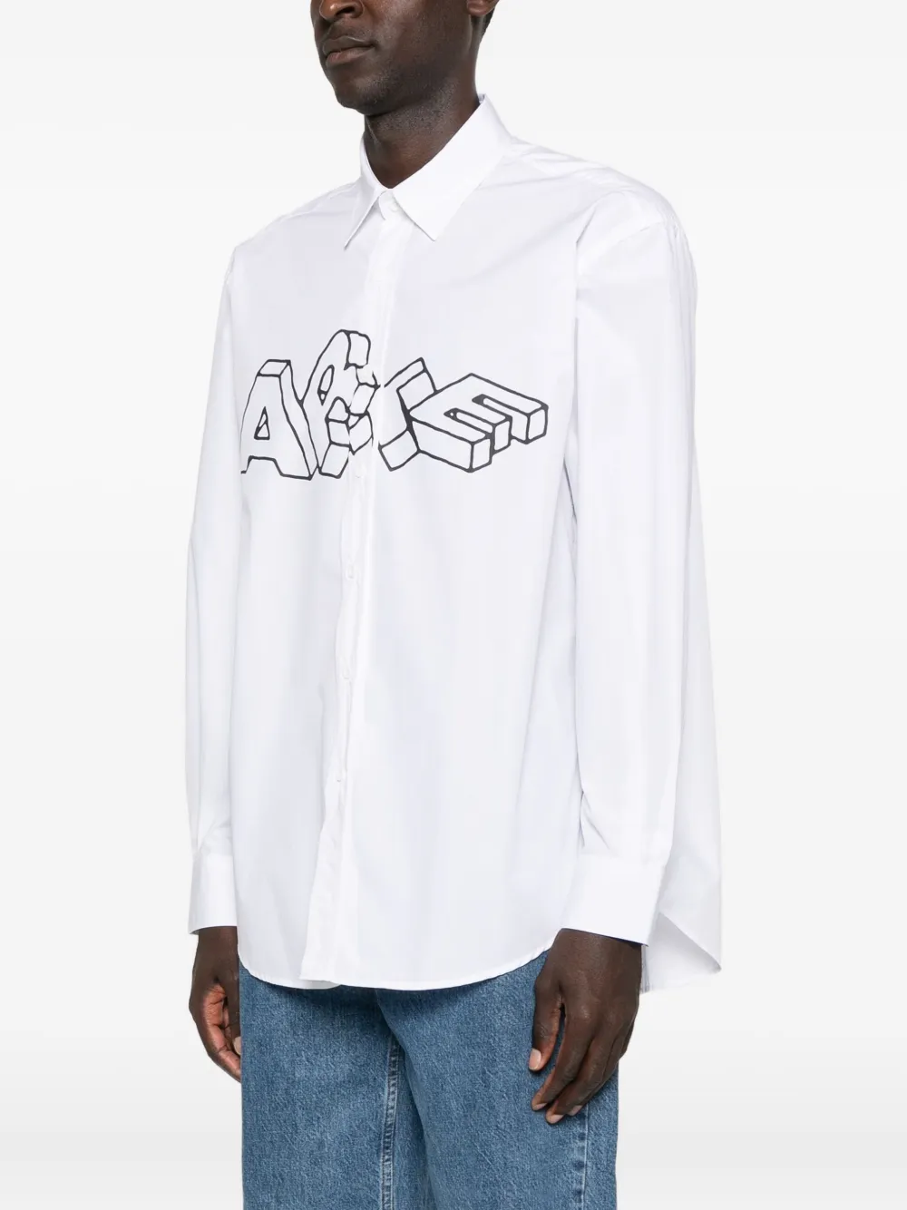 Arte Antwerp 3d-lettering Shirt In White