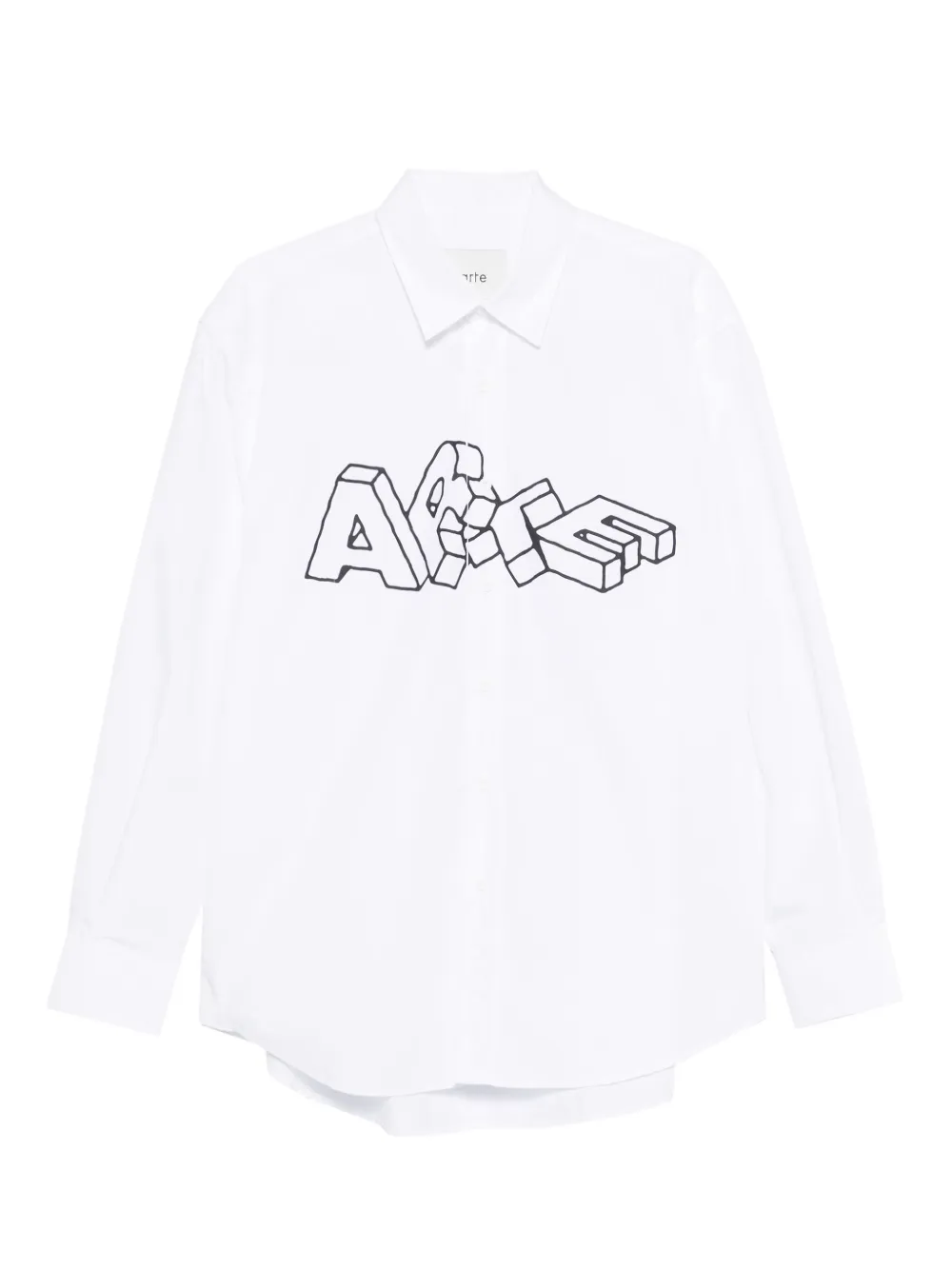 Arte Antwerp 3D-lettering shirt | White | Image 1