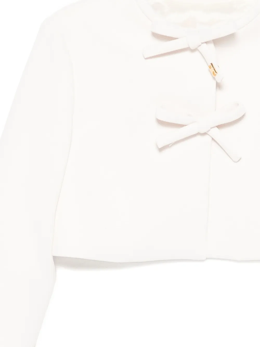Elisabetta Franchi Kids Jack met strikdetail Wit