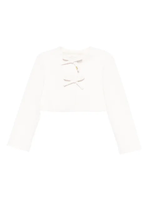 Elisabetta Franchi Kids bow-detail jacket