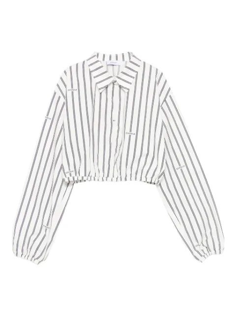 Pinko Kids camisa corta con rayas estampadas