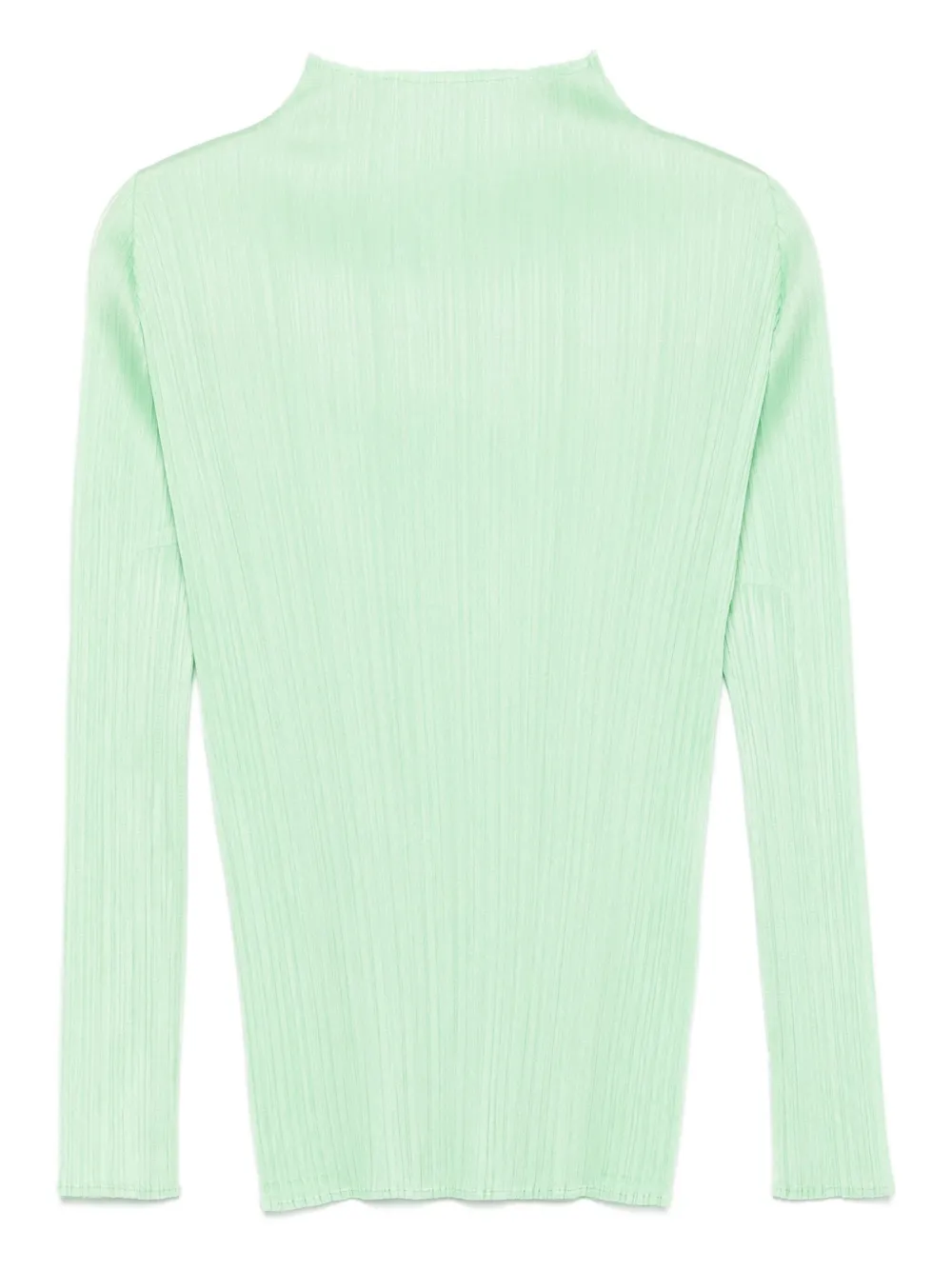 Pleats Please Issey Miyake ハイネック プリーツブラウス - グリーン