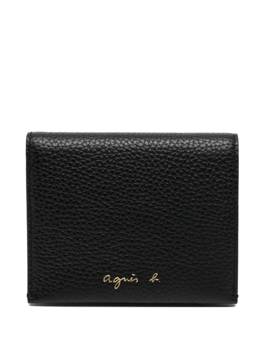 Agnès B. Leather Wallet In Black
