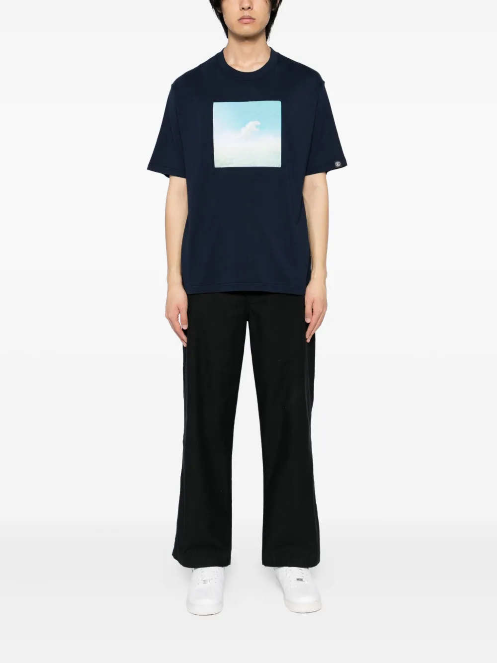 SPORT b. by agnès b. Dino Cloud T-shirt - Blauw