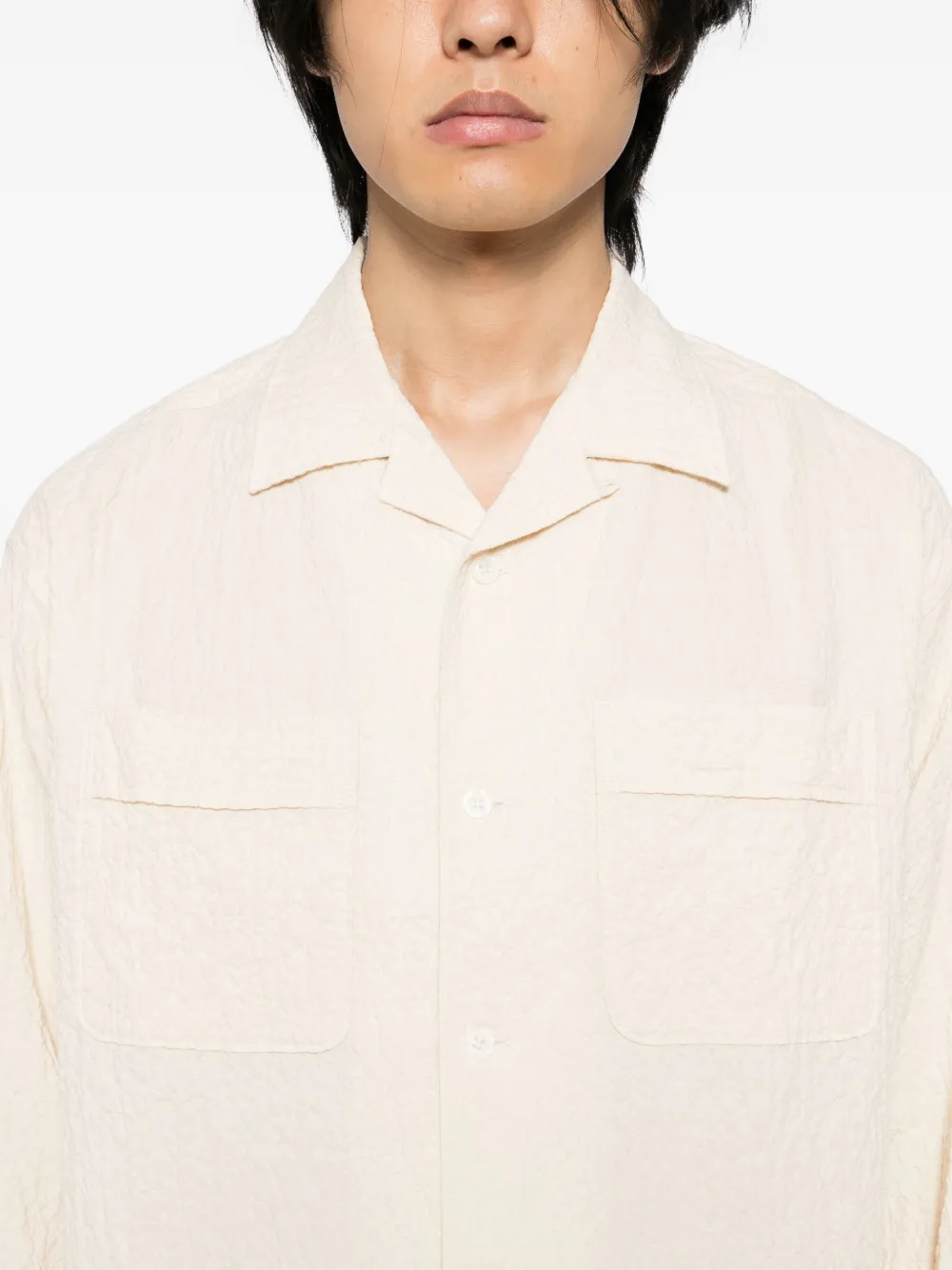 SPORT b. by agnès b. Seersucker overhemd Beige