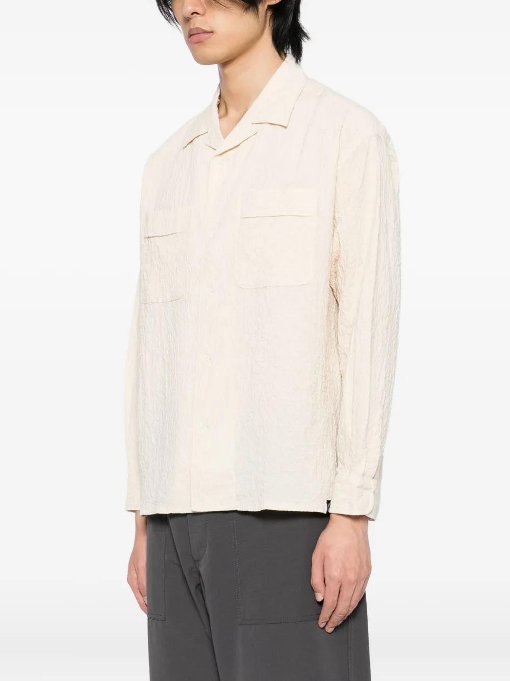 SPORT b. by agnès b. Seersucker overhemd Beige