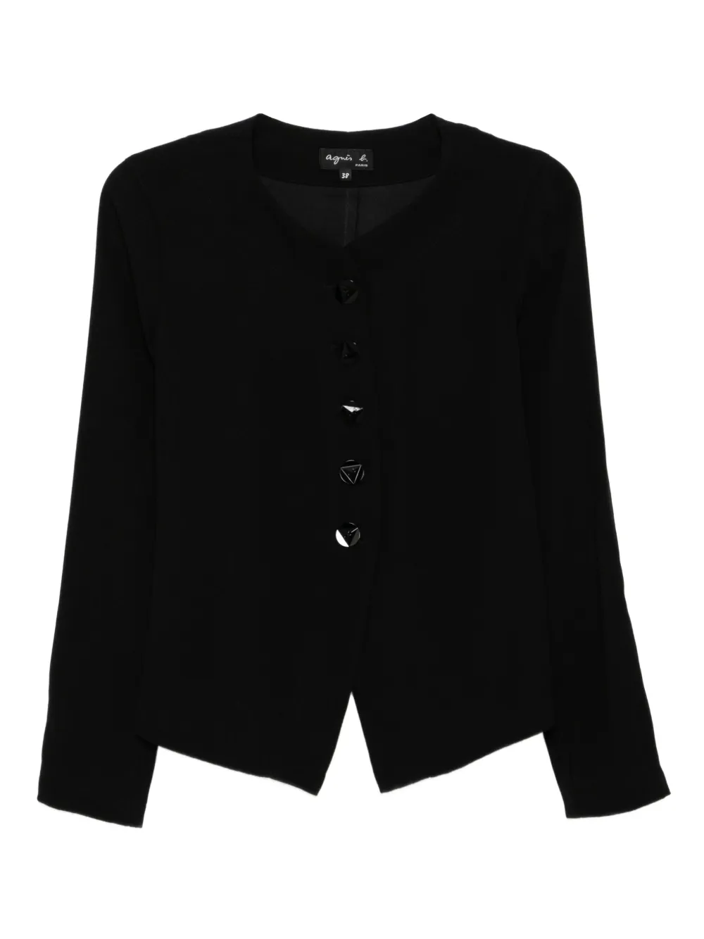 Agnès B. Button-up Blouse In Black