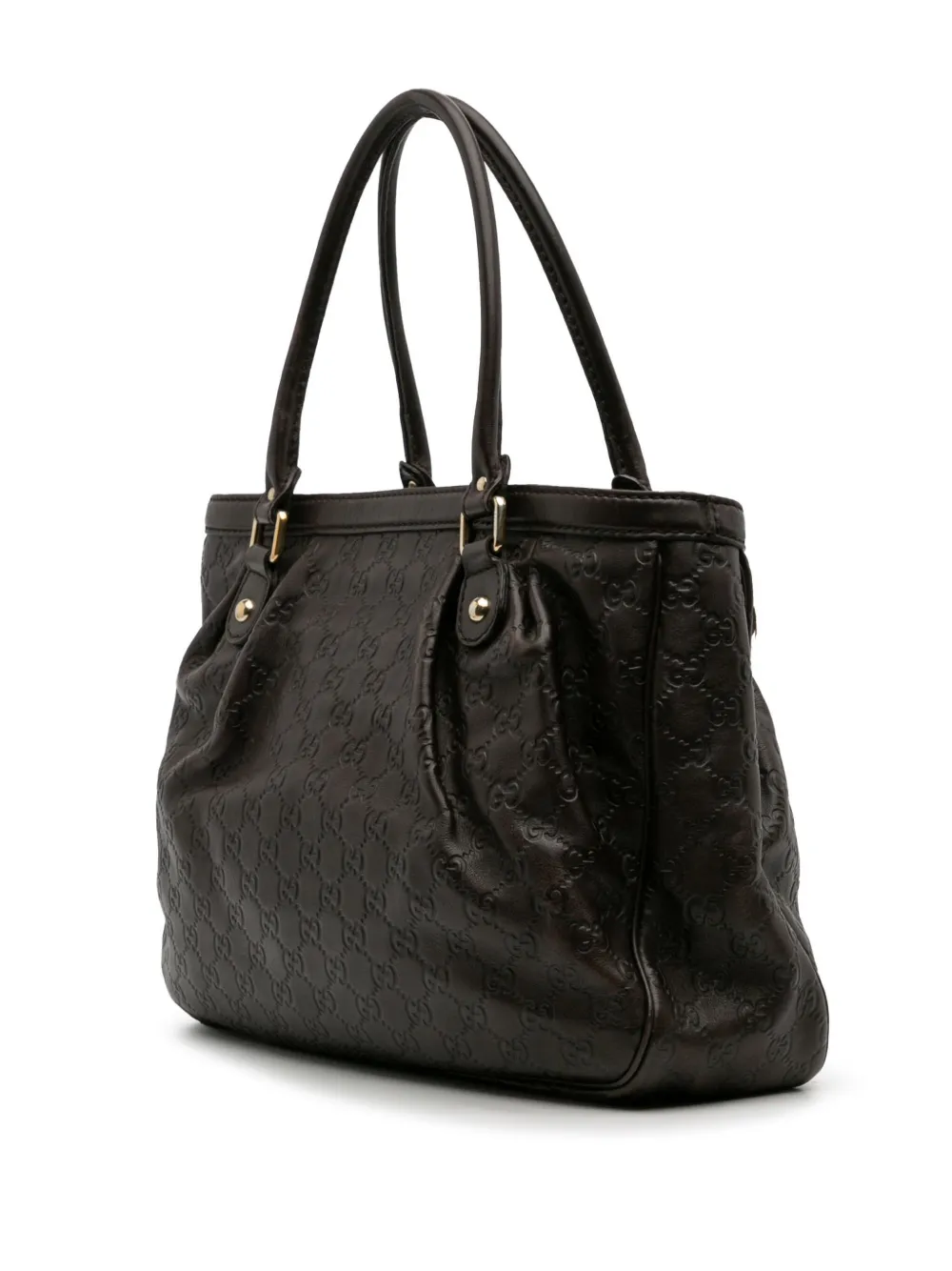 Pre-owned Gucci 2016-2025 Ssima Sukey Tote Bag In Brown