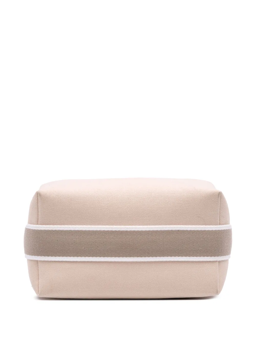 Pre-owned Hermes 2020-2025 Small Canvas Bride A Brac Vanity Bag In Brown