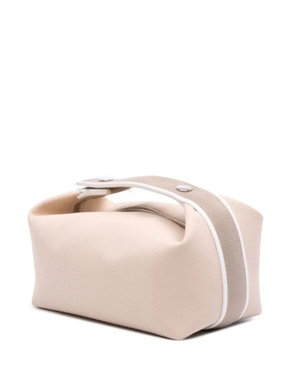 Pre-owned Hermes 2020-2025 Small Canvas Bride A Brac Vanity Bag In Brown