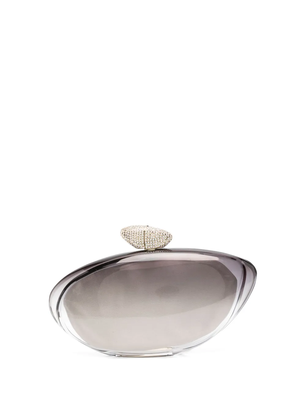 Benedetta Bruzziches crystal-embellished clutch bag | Grey | Image 1