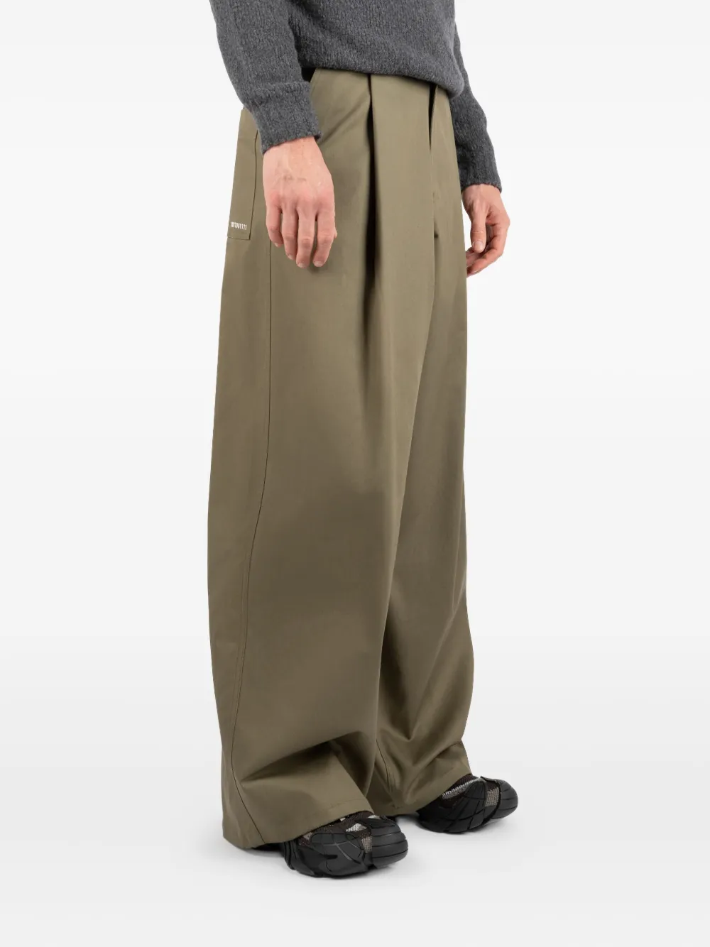 Société Anonyme St Andrew broek met geplooid detail Groen