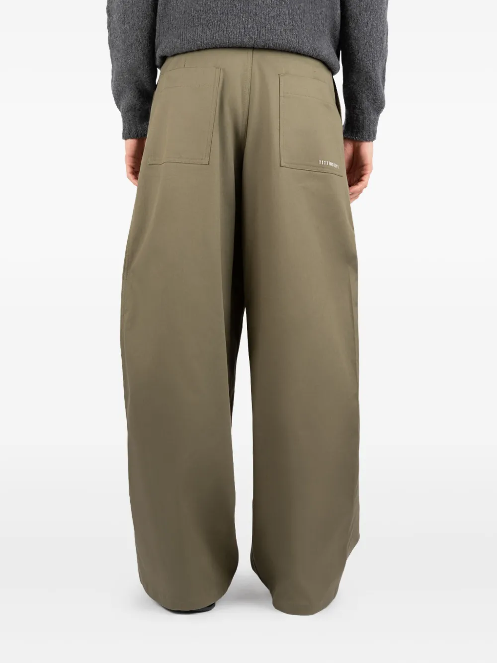 Société Anonyme St Andrew broek met geplooid detail Groen