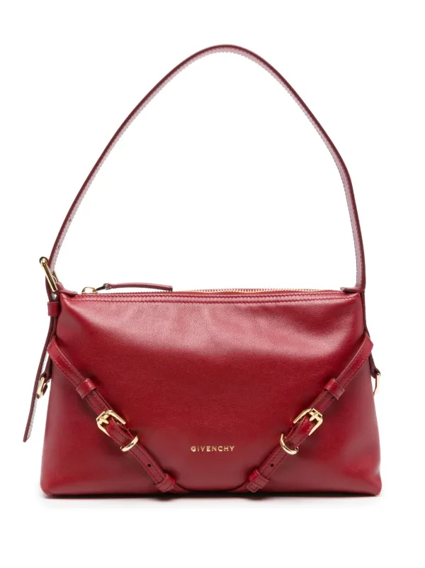 Givenchy Mini Voyou Bag in Shiny Leather in Red