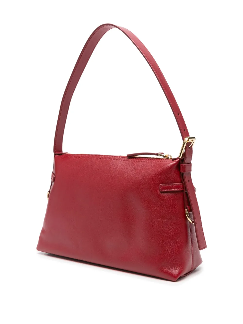 Givenchy Voyou leren mini-shopper met gespdetail Rood