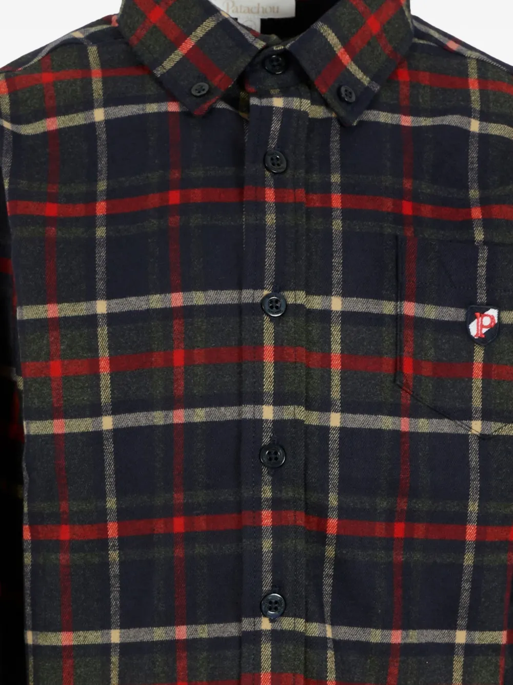 Patachou Geruit shirt Blauw