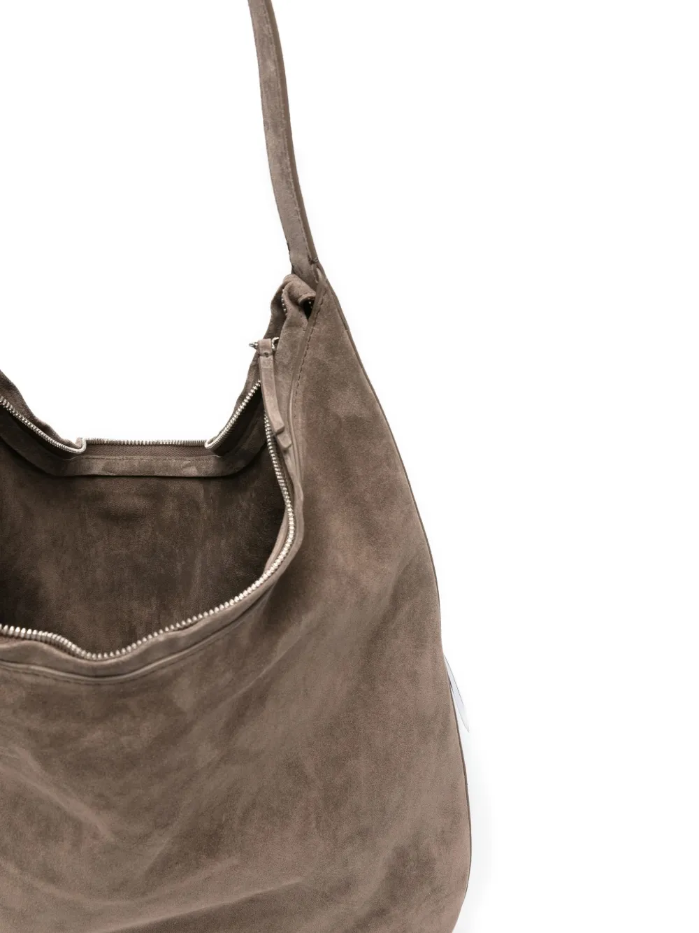Benedetta Bruzziches Suède schoudertas Bruin