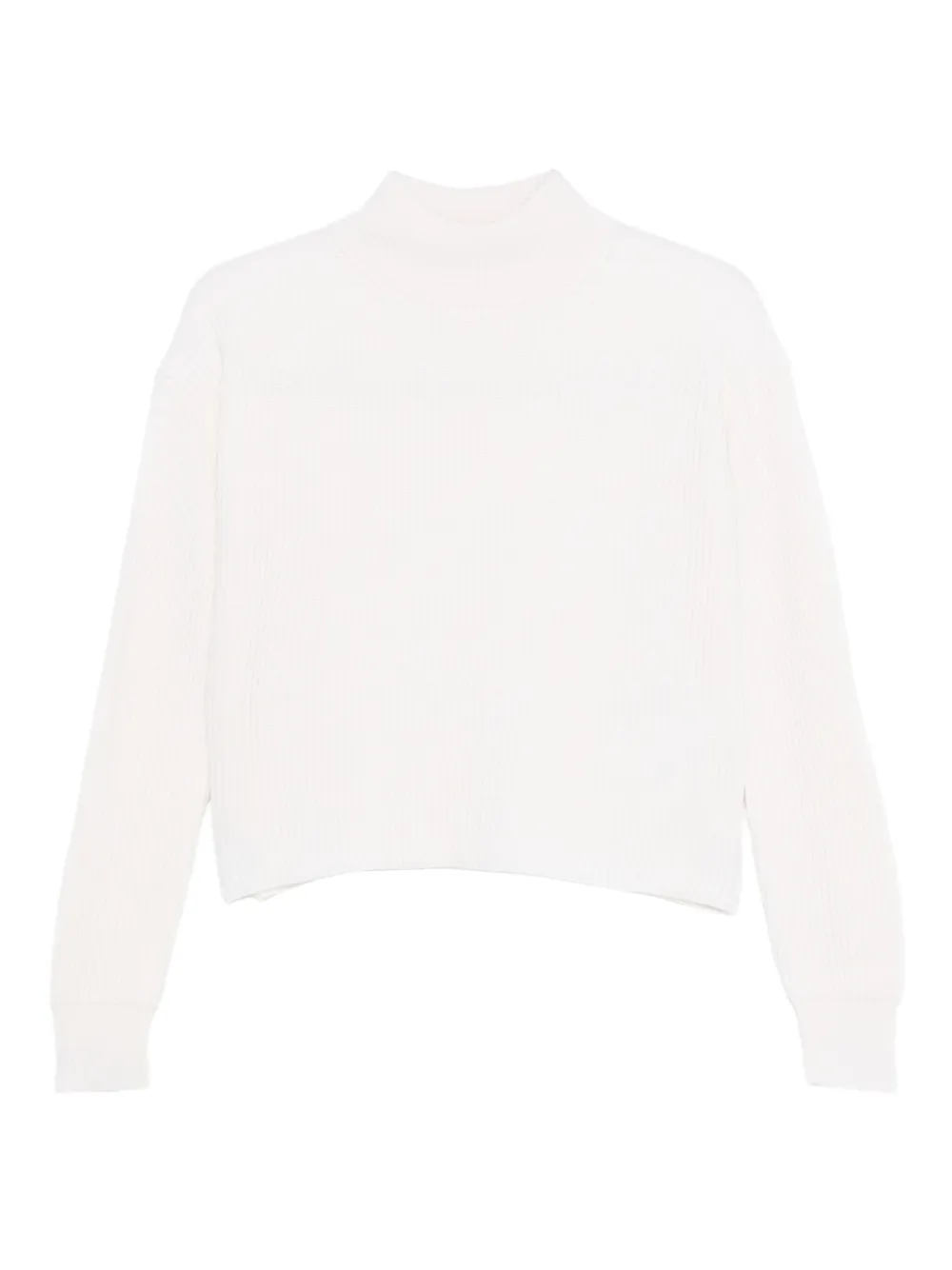 Max Mara モックネック セーター - ホワイト Max Mara モックネック セーター - ホワイト