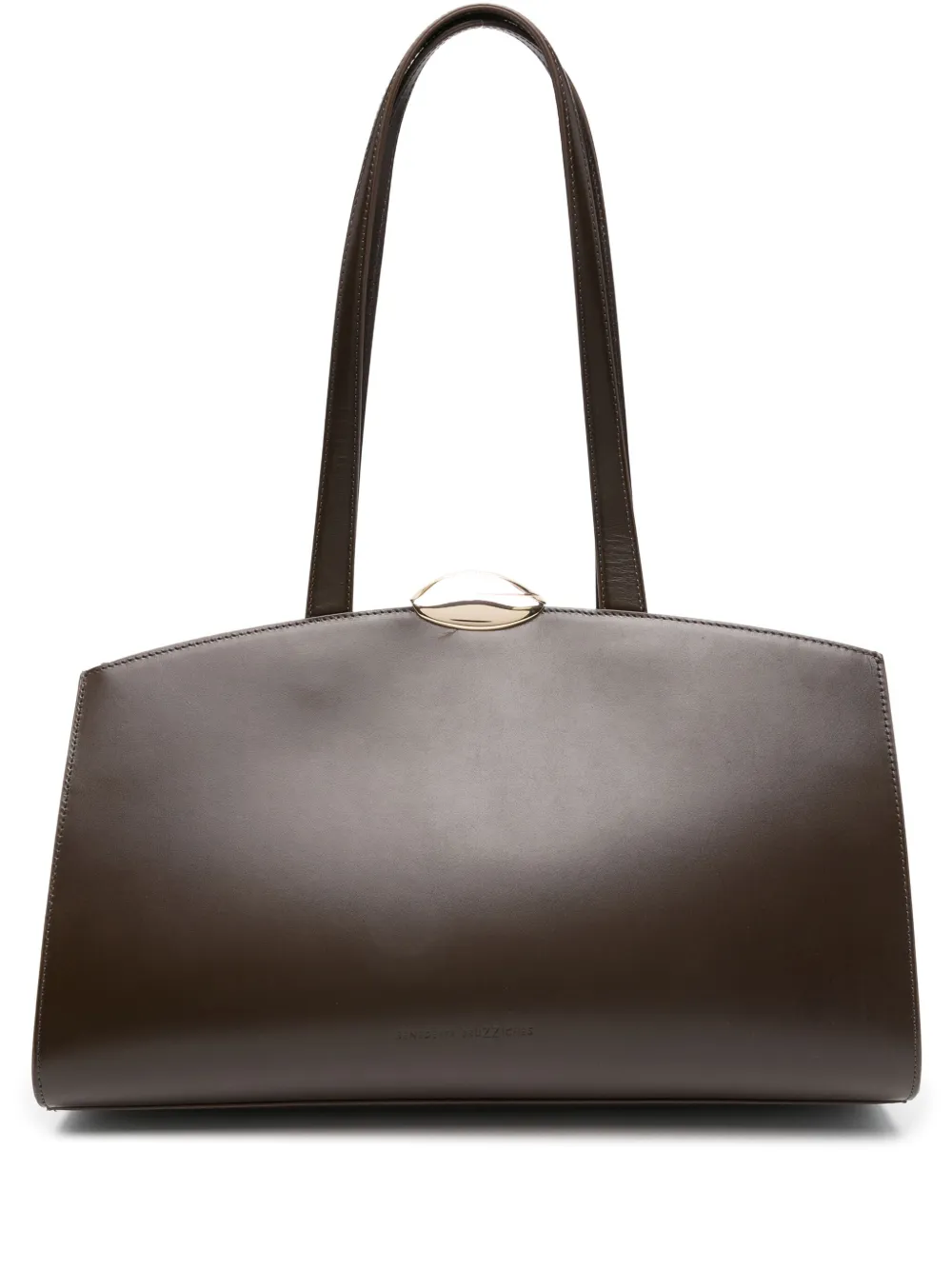 Benedetta Bruzziches curved-top leather shoulder bag | Brown | Image 1